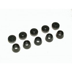 TREX 600/700 - M3 Shouldered Screw Caps - BLACK