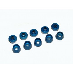 TREX 600/700 - M3 Shouldered Screw Caps - BLUE
