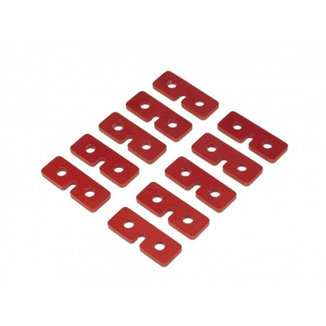 Servo Retaining Plates - RED