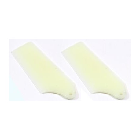 Florescent White Plastic Tail Blade 42mm - T-REX 250