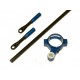 TREX 550E Carbon Tail Pushrod Kit - BLUE