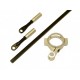 TREX 550E Carbon Tail Pushrod Kit - SILVER