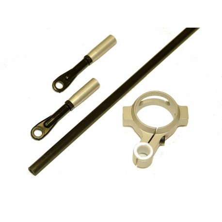 TREX 550E Carbon Tail Pushrod Kit - SILVER