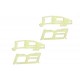 T-rex250 Fiber Glass Frames - Lite Yellow (4pcs)