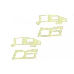 T-rex250 Fiber Glass Frames - Lite Yellow (4pcs)
