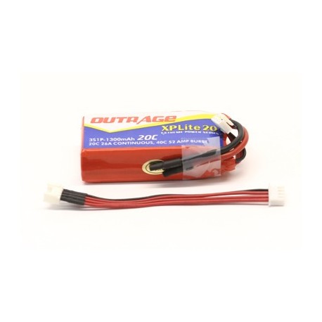 OUTRAGE XP20 3S1P 11.1V 1300mAH 20C - XTREME FOR Blade CP/CP2