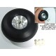 Scale alloy hub rubber wheel 2.25inch