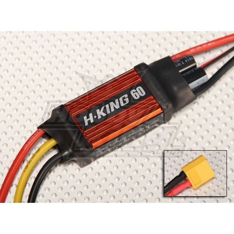 H-King 60A Brushless Speed Controller - Helicopter & Fixed Wing