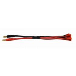 4mm Banana plug to 6 x Female JST Connectors in parallel