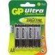 GP Ultra Alkaline AA Battery (4 Pack)