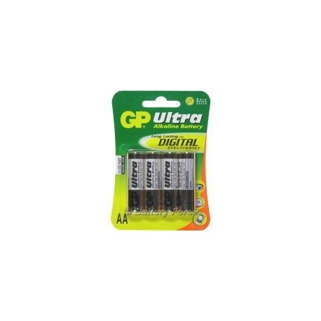 GP Ultra Alkaline AA Battery (4 Pack)