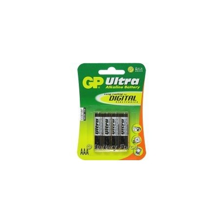 GP Ultra Alkaline AAA Battery (4 Pack)