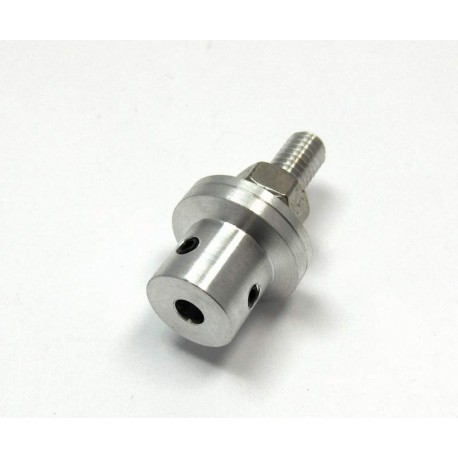 Prop adapter w/ Steel Nut M6x4mm shaft (Grub Screw Type)