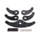 Carbon Fiber Servo Arm Extensions (5pc)