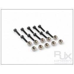 M4.8 Steel Ball w/ 2x10 screw for all helis (10pcs)