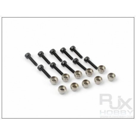 M4.8 Steel Ball w/ 2x10 screw for all helis (10pcs)