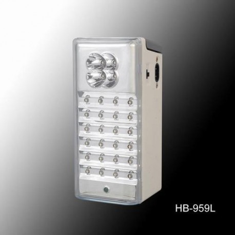 Φωτιστικό Ασφαλείας HB-959l 4+24LED Επαναφορτιζόμενο