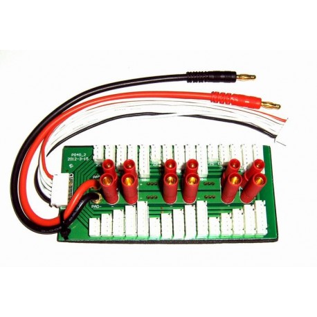 Parallel charging Board for 6 packs 2~6S (HXT4mm)