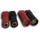 XT150 Connectors w/ 6mm Gold Connectors - Red & Black