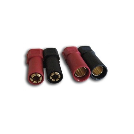 XT150 Connectors w/ 6mm Gold Connectors - Red & Black