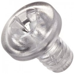 Transparent Polycarbonate Screws M3x4mm