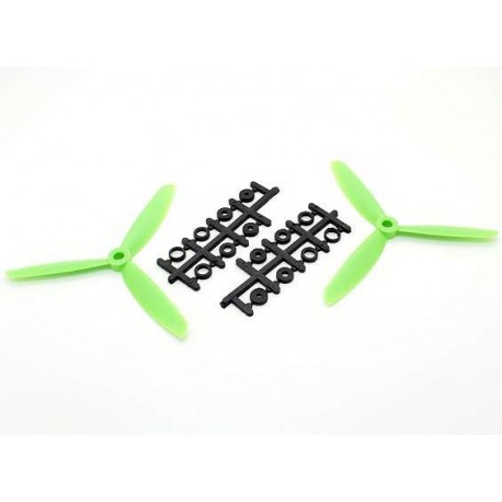 Counter Rotating Three Blade 5x4.5 Propeller (Green)