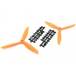 Counter Rotating Three Blade 6x4.5 Propeller (Orange) 