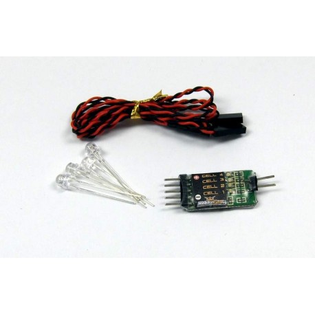 HK 2-4s In-Flight Balance Voltage Indicator