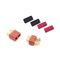 Red Deans Ultra Plug with shrink Tube Red and Black
