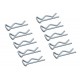 Body clips A (10Pcs/Bag) - 110BS, A2003, A2027 & A2029