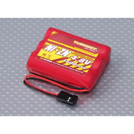 Ni-ZN 4.8V 1500mAh Flat Receiver Pack