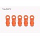 Tarot 450/500DFC Ball Link Ends (Neon Orange, 5pcs)