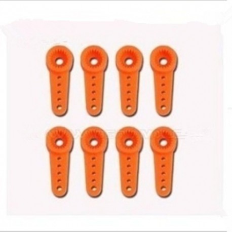 Futaba Servo Arms for 450 Size Helicopter - Orange (8pcs)