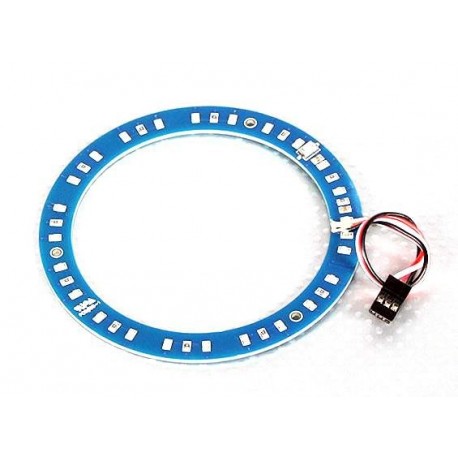 LED Ring 100mm White w/10 Selectable Modes