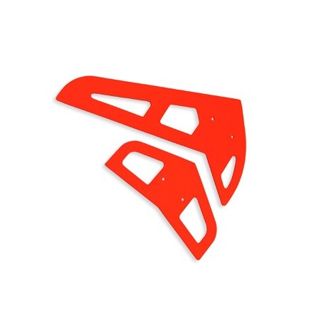 Neon Orange Fiberglass Horizontal/Vertical Fins Trex 450