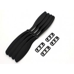 Carbon Mixed slow fly prop w/adapters 8045R SF