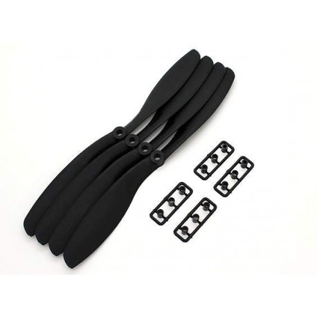 Carbon Mixed slow fly prop w/adapters 8045R SF
