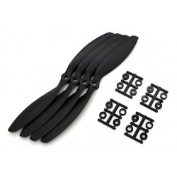 Carbon Mixed slow fly prop w/adapters 8038 SF