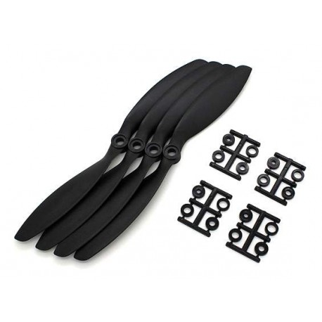 Carbon Mixed slow fly prop w/adapters 8038 SF