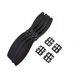 Carbon Mixed slow fly prop w/adapters 9047R SF
