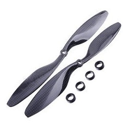 12x4.5" Carbon Fiber CW CCW Propellers (1Pair) 