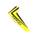Eflite Yellow Vertical Fin with decal: nCP X 