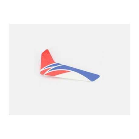 Eflite Red Vertical Fin with Decal: mCP X V1/2