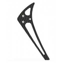 MCPX BL - Carbon Fiber 3D Vertical Fin - Silver