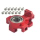 Aluminum Main Bearing Hub (RED) (for MH Frame T-REX 150 DFC)