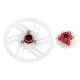 CNC Delrin Main Gear w/ Hub set (RED) - T-REX 150 DFC
