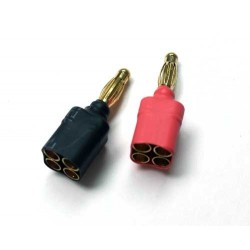 Single 4mm Male to 4 x 3.5mm Female Adapter (1 set)