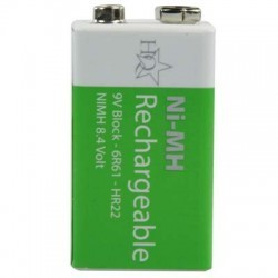 HQ Επαναφορτιζόμενη μπαταρία Ni-MH τύπου 9V 200MAH