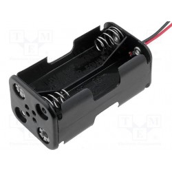 Battery holder 4xAA, R6 with cable