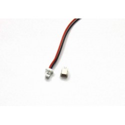 Micro JST SH 1.0mm 2-Pin Female Connector with Wire and Male